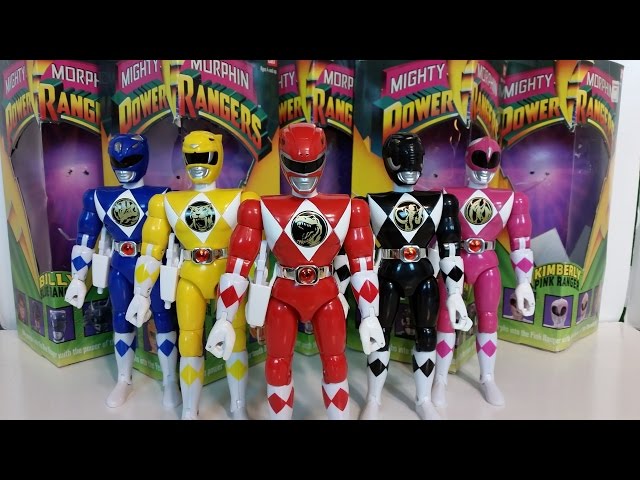 Original Mighty Morphin Power Rangers Figures Review - YouTube