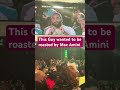 Fan wants to get roasted by Max Amini | #uae #shorts #1billionsummit