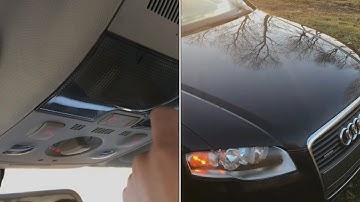REMOVING main roof reading light a4 s4 rs4 b6 b7 interior dome lights