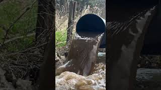 でっかいパイプのゴミ掃除＃詰まりとり＃スッキリ