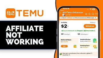 How to Fix Temu Affiliate Not Working | Affiliate Program Not Working (2025 Guide)