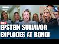Epstein Survivor Blasts Pam Bondi Over Testimony And Epstein Files | US NEWS LIVE | WORLD NEWS