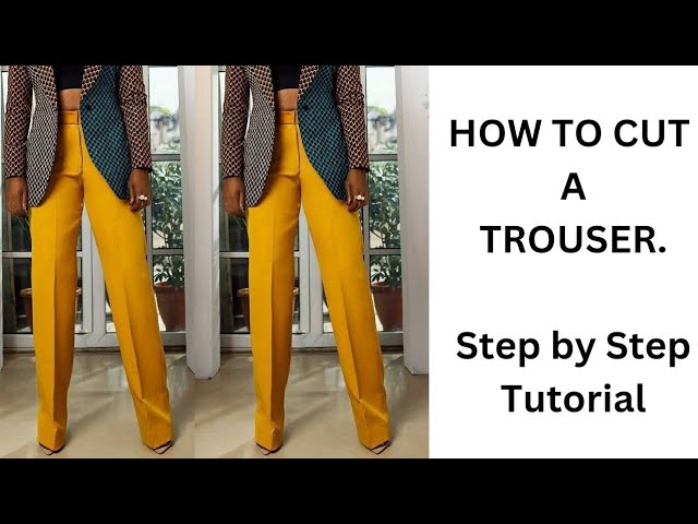 How to cut a palazzo pant with side zipper/ Best fit palazzo