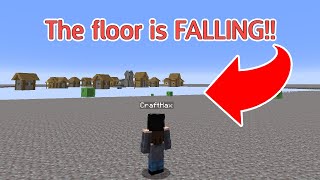 Minecraft but THE FLOOR IS GRAVEL!!