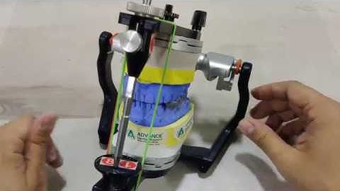 Mounting of casts on a semi-adjustable articulator; Corident CSA 400- Part 5