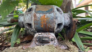 Old bench grinder restoration  Tool restoration (+customization)