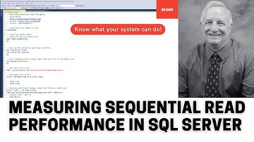 Measuring Sequential Read Performance in SQL Server