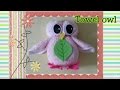 Fun towel fold craft tutorial -  diy washcloth folding owl摺毛巾玩偶教學:毛巾貓頭鷹