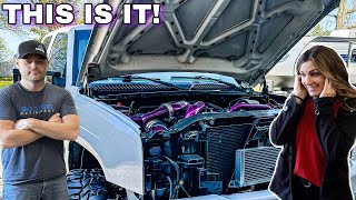 First Startup On My Wife’s Twin Turbo Duramax! (You Have To Hear This Thing)