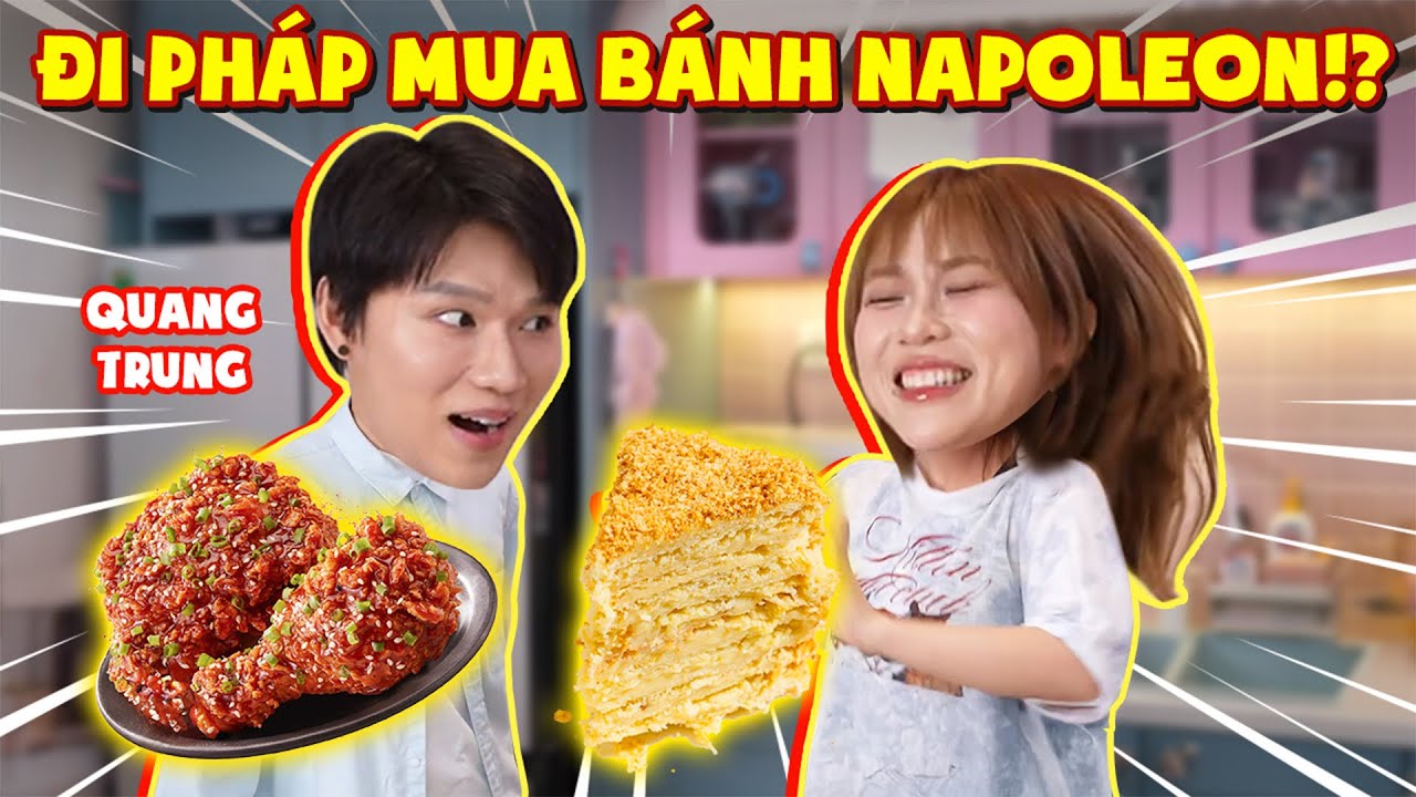 MisThy “giải ngố” anh Quang Trung với loạt đồ ăn vặt hot TikTok: bánh napoleon, gà rán matcha…!?