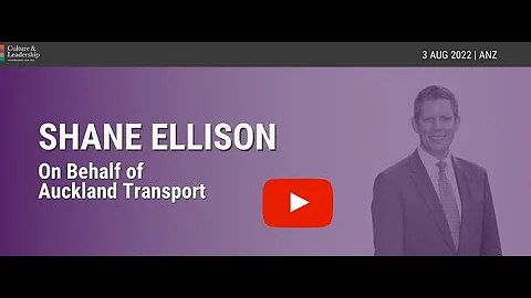 Auckland Transport Shane Ellison - Culture & Leade...