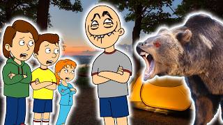 Classic Caillou Gets Drunk While Camping / Mauled By A Bear / Grounded