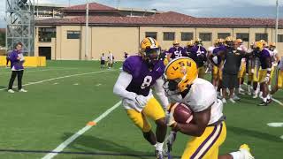 LSU ball strip/security drill practice 2 Mississippi State game week News