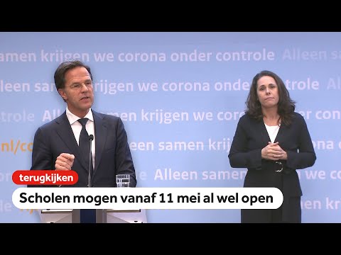 LIVE: Rutte over coronamaatregelen na 28 april