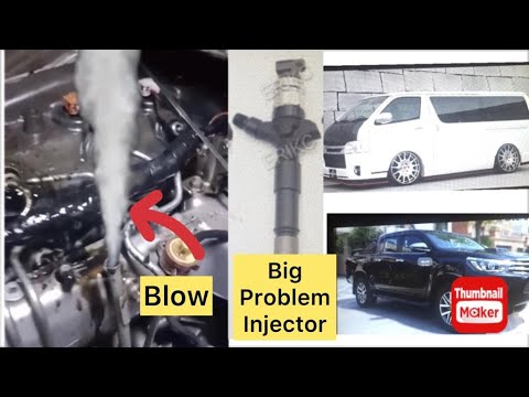 How to diagnose EFI All Diesel engine back pressure 1KD 2KD engine|engine blow by cause& information