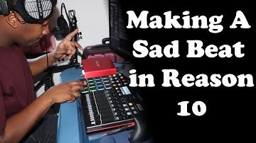 Making A Sad Hiphop Beat in Reason 10 with Akai MPD232 and Komplete A61 | Title: Beamish
