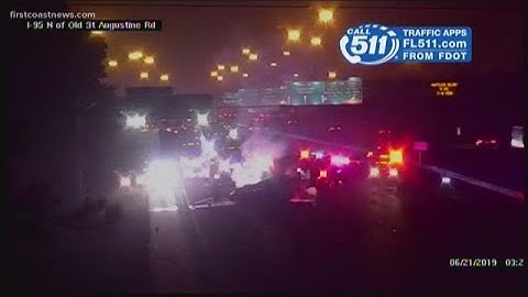 Two dead after fiery wrong-way crash on I-95