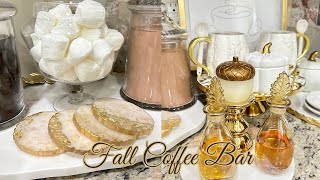 Fall Coffee bar Decorating Ideas | How to Style A Fall Coffee Bar 2023 | Fall Decorating Ideas