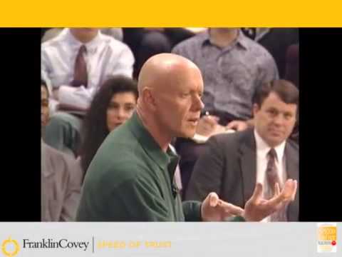 In the memory of Stephen R. Covey - the speed of trust