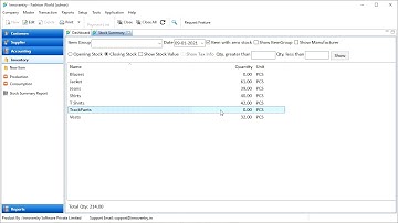 How to view Stock Summary (English)