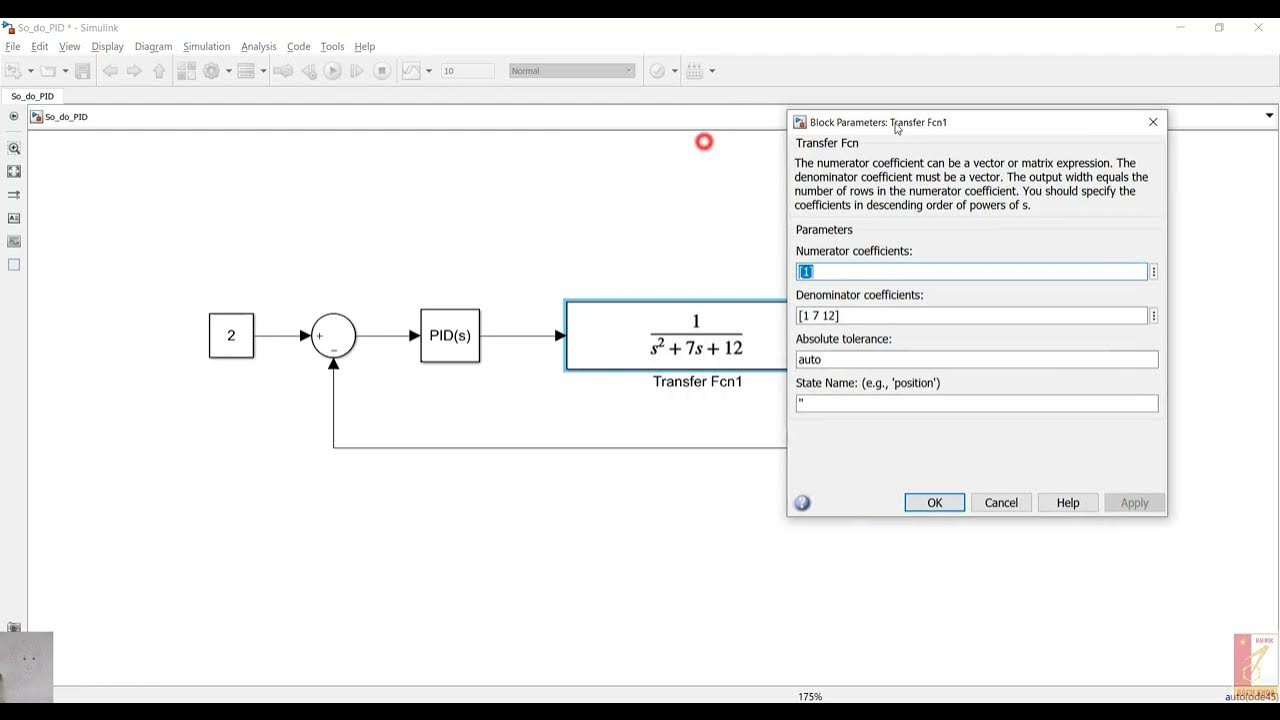 CÁCH TÌM CÁC HỆ SỐ Kp Ki Kd TRONG BỘ ĐIỀU KHIỂN PID BẰNG MATLAB