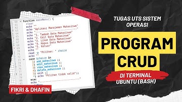Tugas UTS – MI-B– Kelompok 12 - Membuat Program Crud Data Mahasiswa. Menggunakan  bash