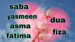 "Saba, yasmeen, Asma, Fatima ,Dua ,fiza" name WhatsApp status || Mile Ho Tum Humko ||
