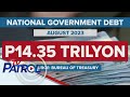 Utang ng Pilipinas umakyat sa P14.35 trilyon: Treasury bureau | TV Patrol