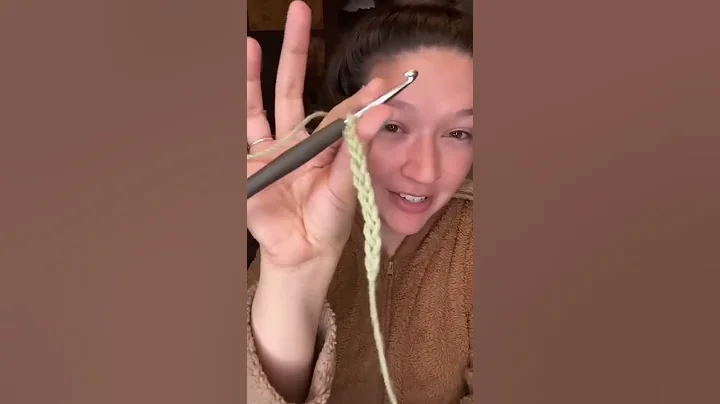 How to crochet in under 60 seconds! #crochet #temperatureblanket