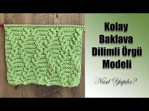 Kışlık Kazak Örgü Modeli/ İki Şişle Örnekler/ Merserize Kazak Modeli / Kinitting Pattern For Sweater