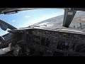 Circling visual approach into newark on a boeing 737800