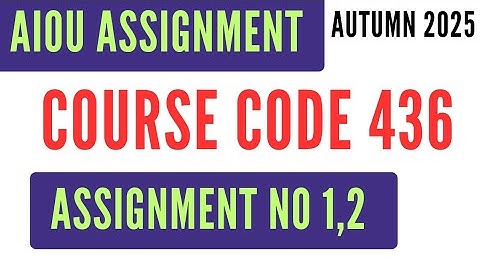 AIOU Code 436 Seerat-e-Tayyaba (سیرتِ طیبہ) Solved Assignment No.1 & 2  Autumn 2025 | BA AD