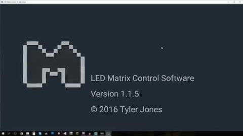 Getting Started with the LED Matrix Control Software + Download