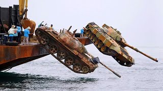 टैंक और महंगी कार जिसे लोगो ने पानी में फेक दिया | Expensive tanks and cars thrown into the water