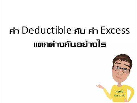 ค่า Deductible และ Excess หมายถึงอะไร แตกต่างกันอย่างไร