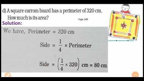 Maths - V ● Ch - Area and Its Boundary ● PART - 5 ● Topic - Practice time(Page-149)