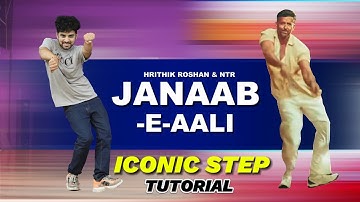 Hrithik Roshan Iconic Dance Steps | Janaab E Aali | War2 | NTR | Ajay Poptron Tutorial