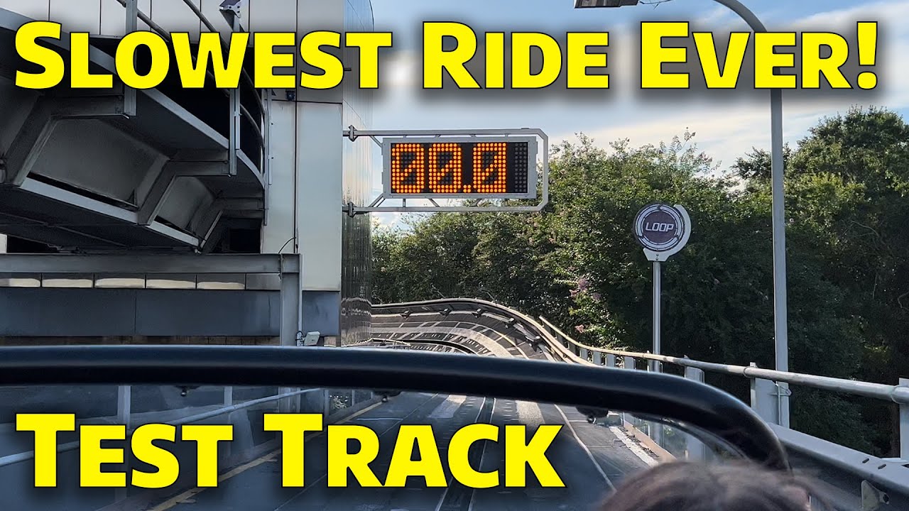 We Had the Weirdest & SLOWEST Ride on Test Track Ever!! Walt Disney