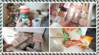VLOGCEMBER #10:  Makeup Organizing \& Holiday Snacks!