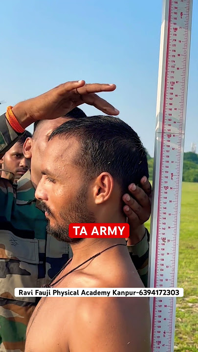 #shorts TA Army Height Measurement 160Cm #taarmyzone2bharti