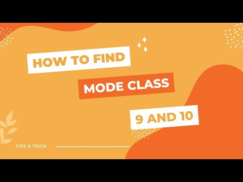 how to find mode / mode class 10 / by Devbhoomi maths classes. - YouTube