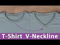 How to Alter a T-Shirt to Create a V Neckline