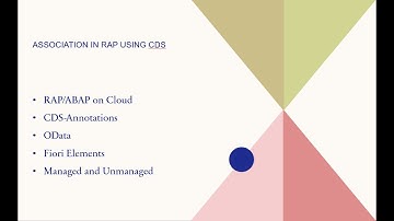 Association in RAP Based CDS with Fiori Elements | Managed & Unmanaged Scenario | 100% Practical