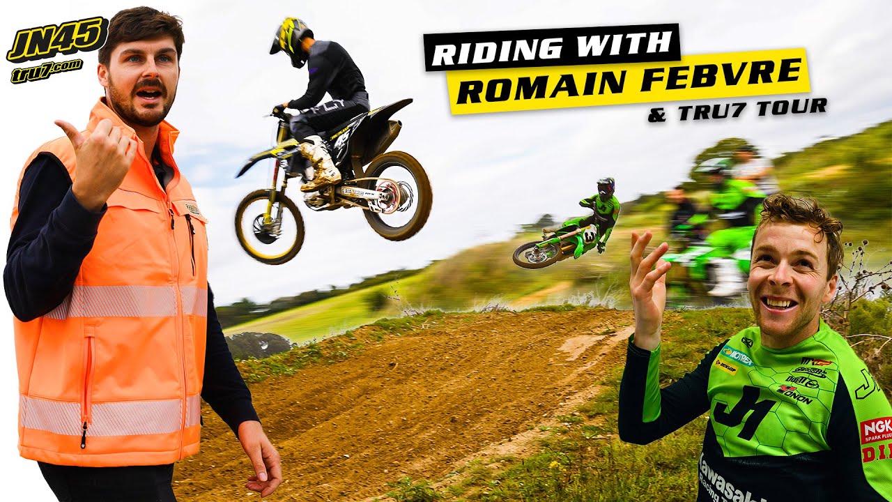 Riding with Romain Febvre before Matterley Basin MXGP!