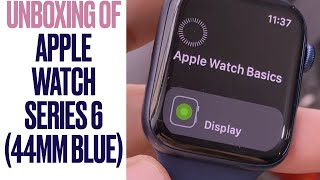 Unboxing of Apple Watch Series 6 (44mm Blue)
