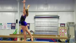 Half turn on one foot (beam)