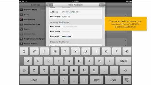 How to setup an IMAP email account on your iPad | FastDot Cloud Hosting