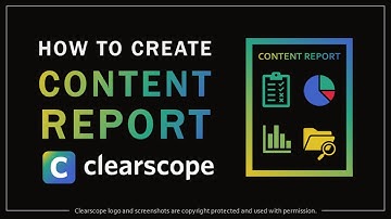 How to Create Content Report in Clearscope