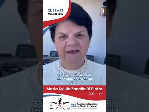 A professora Maria Sylvia Zanella di Pietro tem um recado para vc!