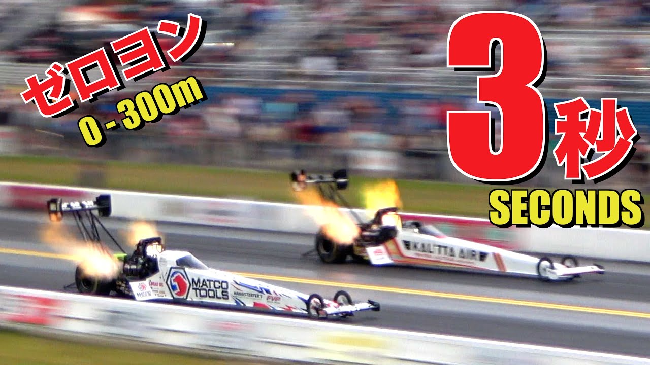 世界最速！！トップフューエルのドラッグレース　ゼロヨン  NHRA Gatornationals 2025